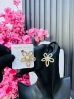 MINI ZIRCONIA FASHION EARRINGS WITH PEARL (MA305) - Image 2