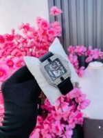 MEN STUDDED LEATHER STRAP WATCH (MA2768) - Image 2