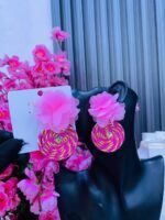 WOOVEN STATEMENT EARRINGS(MA3188)