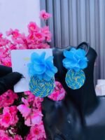 WOOVEN STATEMENT EARRINGS(MA3188) - Image 4