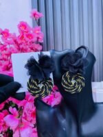 WOOVEN STATEMENT EARRINGS(MA3188) - Image 2