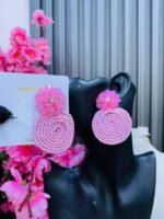 WOOVEN STATEMENT EARRINGS(MA3189) - Image 8