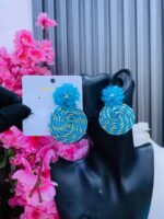 WOOVEN STATEMENT EARRINGS(MA3189)
