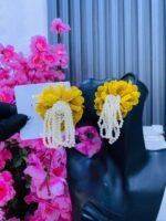WOOVEN STATEMENT EARRINGS(MA3191) - Image 5