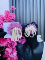 WOOVEN STATEMENT EARRINGS(MA3191) - Image 4