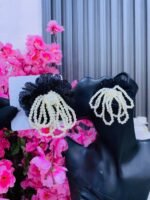 WOOVEN STATEMENT EARRINGS(MA3191) - Image 3
