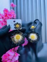 SUNFLOWER STATEMENT EARRINGS (MA3430) - Image 6
