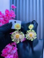SUNFLOWER STATEMENT EARRINGS (MA3430) - Image 3