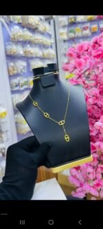 NON TARNISH LUXURY DANGLING NECKLACE (MA3756) - Image 6