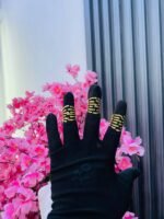 NON TARNISH ADJUSTABLE KNUCKLE RINGS (MA3702)