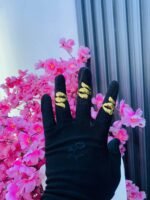 NON TARNISH ADJUSTABLE KNUCKLE RINGS (MA3712)