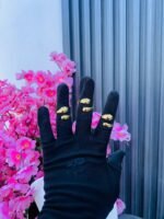 NON  TARNISH ADJUSTABLE KNUCKLE RINGS (MA3717)