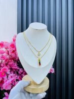 NON TARNISH LAYERED NECKLACE (MA3961) - Image 3