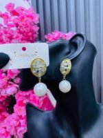 BRIDAL PEARL EARRINGS(MA1843) - Image 2