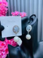 BRIDAL PEARL EARRINGS(MA1843)