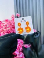 CELEBRITY SUN FLOWER FASHION EARRINGS(MA4144) - Image 3
