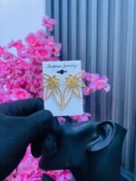FLAMINGO ZIRCONIA FASHION EARRING(MA4318)SMALL SIZE - Image 5