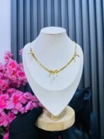 MULTI BOW/PEARL NON TARNISH NECKLACE(MA4362) - Image 2