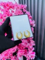 NON TARNISH MINIMALIST HOOP EARRINGS(MA390) - Image 3
