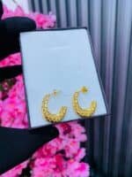 NON TARNISH MINIMALIST HOOP EARRINGS(MA390) - Image 4