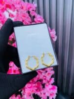 NON TARNISH MINIMALIST HOOP EARRINGS(MA390) - Image 2