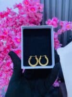 NON TARNISH MINIMALIST HOOP EARRINGS(MA4416) - Image 6