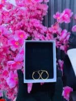 NON TARNISH MINIMALIST HOOP EARRINGS(MA4416) - Image 2