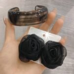 ACRYLIC BANGLE  & ORGANIZER STATEMENT EARRING SET(MA4418)