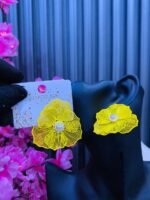 METALIC PETALS FASHION EARRINGS(MA4683) - Image 5