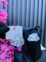 METALIC PETALS FASHION EARRINGS(MA4683) - Image 3
