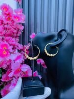 NYH MIDI BALL HOOP EARRINGS(MA4676)