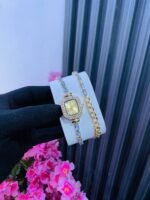 WRAP AROUND ZIRCONIA STRAP FEMALE WATCH(MA4657)