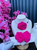 ROSE CHOCKER & EARRINGS COMBO(MA4644) - Image 3