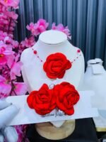 ROSE CHOCKER & EARRINGS COMBO(MA4644) - Image 9