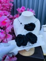 ROSE CHOCKER & EARRINGS COMBO(MA4644) - Image 4