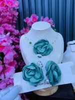 ROSE CHOCKER & EARRINGS COMBO(MA4644)