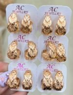 A&C OVAL MINI HOOP EARRINGS(MA4693)