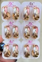 A&C OVAL MINI HOOP EARRINGS(MA4694)