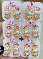 A&C OVAL MINI HOOP EARRINGS(MA4694) - Image 6