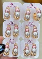 A&C OVAL MINI HOOP EARRINGS(MA4694) - Image 8