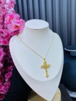 NON TARNISH CROSS  NECKLACE (MA4945) - Image 2