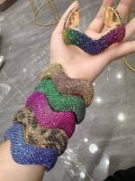 CCB STUDDED LACED BADDIE BANGLE (MA5214)