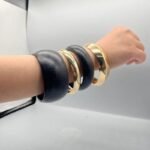 EXAGGERATED WOODEN SET BADDIE BANGLE (MA5216)