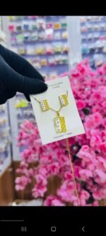 MINI NON TARNISH EARRINGS & NECKLACE SET (MA5251)