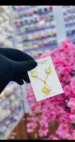 MINI NON TARNISH EARRINGS & NECKLACE SET (MA5253)