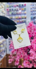 MINI NON TARNISH EARRINGS & NECKLACE SET (MA5253) - Image 2