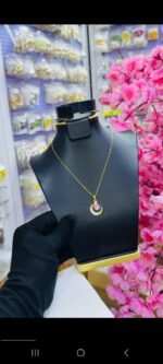 NON TARNISH ZIRCONIA NECKLACE (MA5318) - Image 2