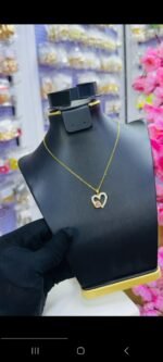 NON TARNISH ZIRCONIA NECKLACE (MA5318) - Image 4