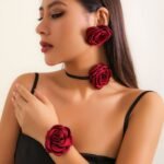 3 in 1 ROSE PETALS JEWELRY SET (MA5327)