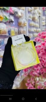 ACRYLIC CLEAR BANGLE & EARRINGS  SET (MA5234) - Image 4